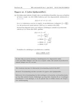Opgave 3 Matematik HF B juni 2010 (3.118)