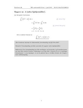 Opgave 4 Matematik HF B juni 2010 (3.119)