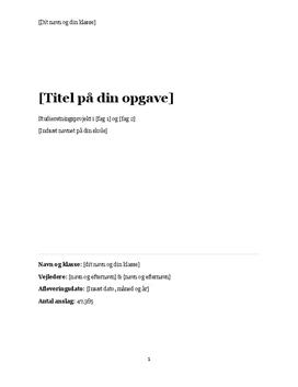 Skabelon til SRP