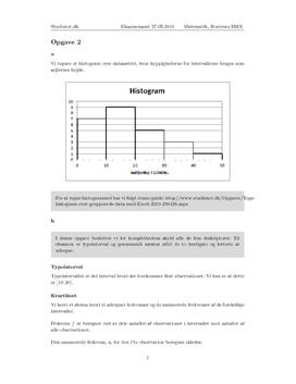 Opgave 2 Med Hjælpemidler I Matematik HHX B-niveau Eksamen. Maj 2010 ...