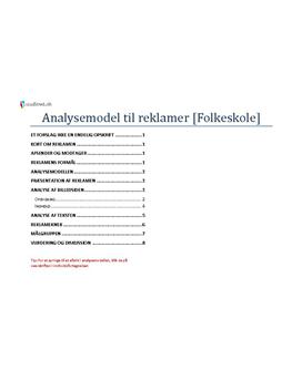 Reklameanalyse (Folkeskole)