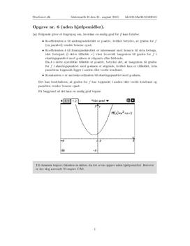 Opgave 6 Matematik HF B august 2010 (3.134)
