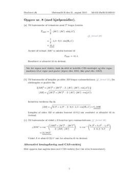 Opgave 8 Matematik HF B august 2010 (3.136)