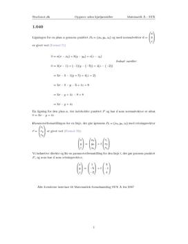 Opgave 1.040 Matematik 2006 udgave