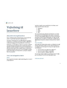 Trin for trin vejledning til læserbrev