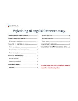 Essay engelsk indledning