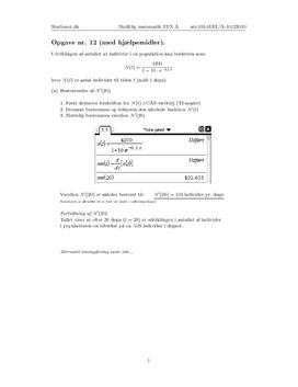 Opgave 12 Matematik STX A December 2010 (9.163)