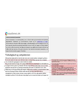 Virkelighed og subjektivitet