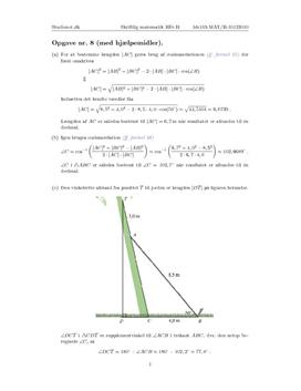 Opgave 8 Matematik HF B december 2010 (3.148)