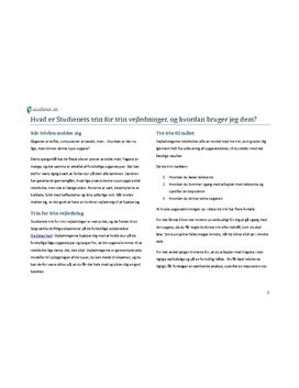 Introduktion til Studienets trin for trin vejledninger (gratis)