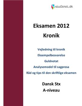 STX Dansk A Kronik Eksamen 2012