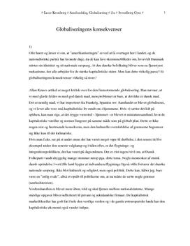 Globaliseringens konsekvenser