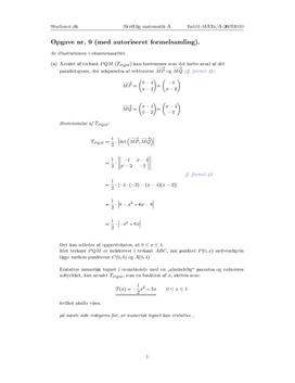 Opgave 9 Matematik STX A. Maj 2010 (Digitalt forsøg)