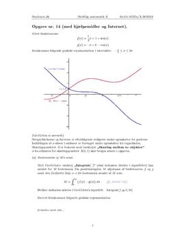 Opgave 14 Matematik STX A. Maj 2010 (Digitalt forsøg)