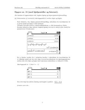 Opgave 15 Matematik STX A. Maj 2010 (Digitalt forsøg)