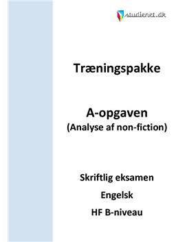 HF Engelsk B A-opgaven - Forbered dig til eksamen 2012