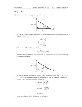Opgave 9 Matematik STX A Maj 2011 (Sæt 1)