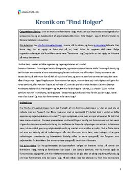 Find Holger - Guldbesvarelse