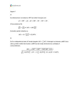 Opgave 7 Matematik STX B august 2011