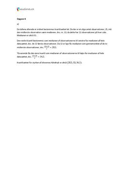 Opgave 8 Matematik STX B august 2011