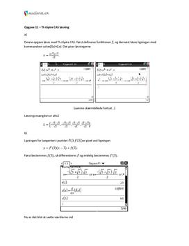 Opgave 11 Matematik STX B august 2011