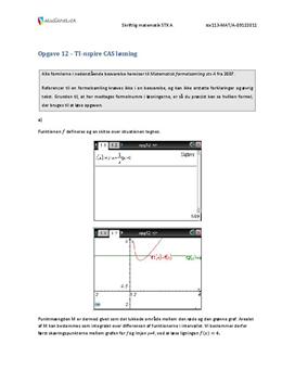 Opgave 12 Matematik STX A December 2011