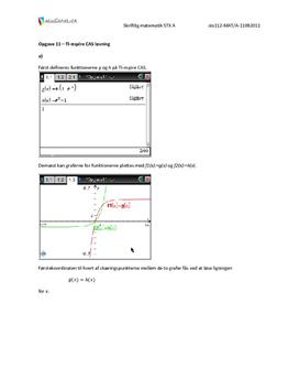 Opgave 11 Matematik STX A August 2011