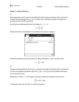 Opgave 7 Matematik HF B august 2011
