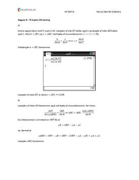 Opgave 8 Matematik HF B august 2011