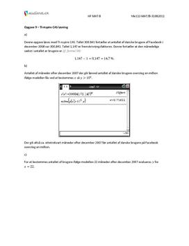 Opgave 9 Matematik HF B august 2011
