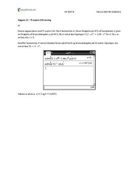 Opgave 11 Matematik HF B august 2011