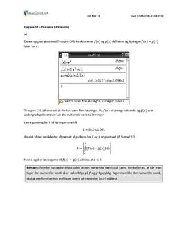 Opgave 12 Matematik HF B august 2011
