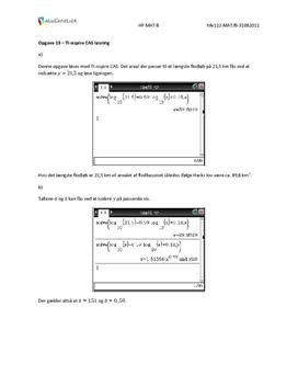 Opgave 13 Matematik HF B august 2011