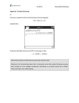 Opgave 10 Matematik HF B december 2011
