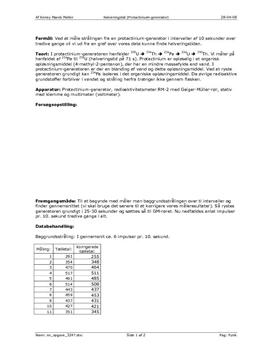 Protactinium Generator