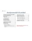 Artikelanalyse - Analysemodel til artikel Artikelanalyse - Analysemodel til artikel