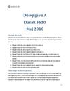 Delopgave A FS10 "Læsning og sprogbrug"  Maj 2010
