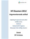 HF Dansk A Argumenterende artikel Eksamen 2011