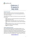 Delprøve 1 Engelsk B Maj 2009 (STX)