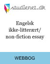 Vejledning til engelsk ikke-litterært / non-fiction essay Vejledning til engelsk ikke-litterært / non-fiction essay