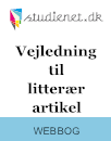 Litterær artikel | Model og vejledning Litterær artikel | Model og vejledning