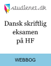 Dansk skriftlig eksamen på HF Dansk skriftlig eksamen på HF