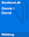 Genrer i dansk Genrer i dansk