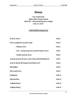 Stress | Organisation C