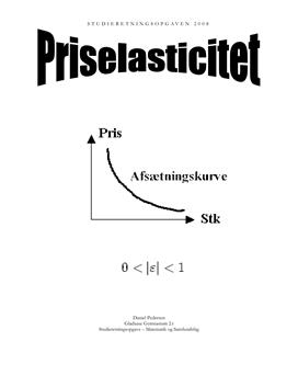 SRO om Priselasticitet i Matematik og Samfundsfag