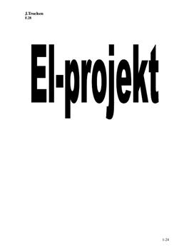 EL-Projekt grundforløb - Elektriker