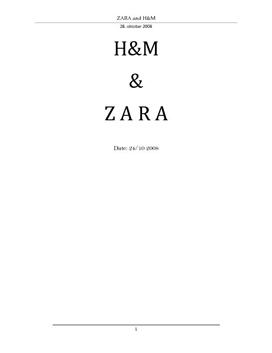 Virksomhedsanalyse af Zara & H&M