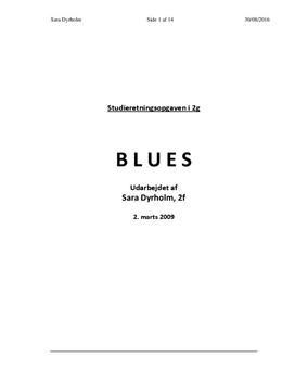 SRO om Blues | Musik A og Engelsk B