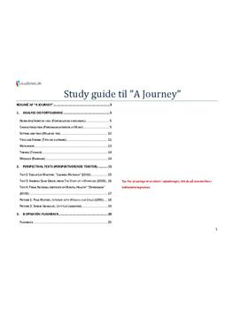 A Journey | Analysehjælp