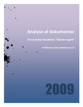 Analyse af DR dokumentar "Forsvundne Danskere"